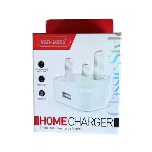 Ven-Dens SP-TC21A 1A USB Home Charger