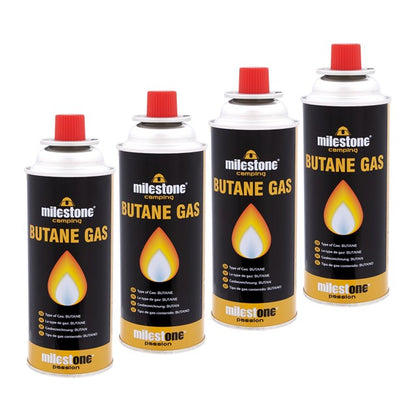Lot de 4 cartouches de gaz butane