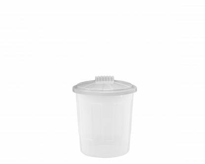 8L Fun Bin & Lid Clear/Cool Grey