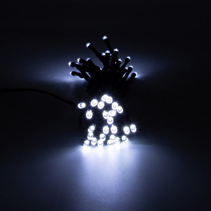 Lot de 2 - Guirlande lumineuse solaire 50 LED - Blanc lumineux
