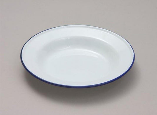 ASSIETTE CREUSE ÉMAIL 24CM