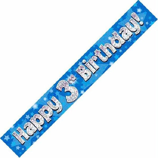 Bannière Joyeux 3ème Anniversaire 9 pieds