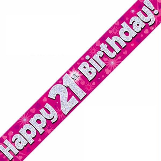 Joyeux 21e anniversaire Rose Holographique