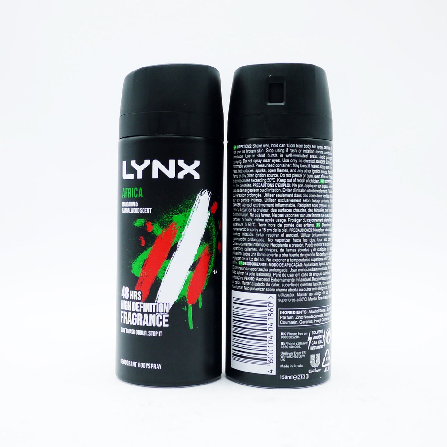 LYNX BODY SPRAY AFRICA (D) 150ML