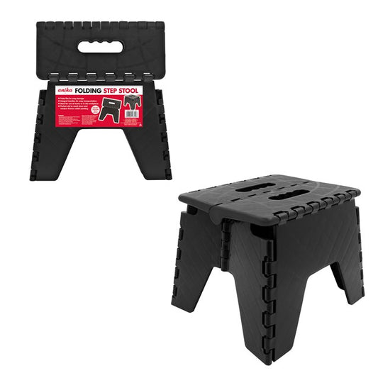 Folding Step Stool Black