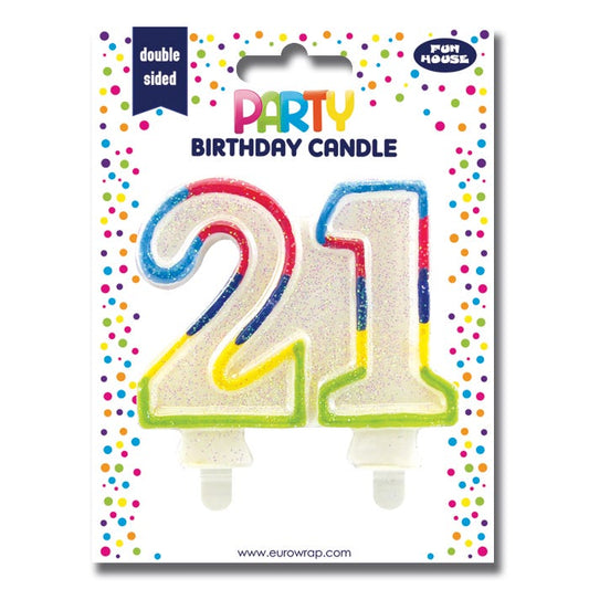 Party Birthday Candle 21st