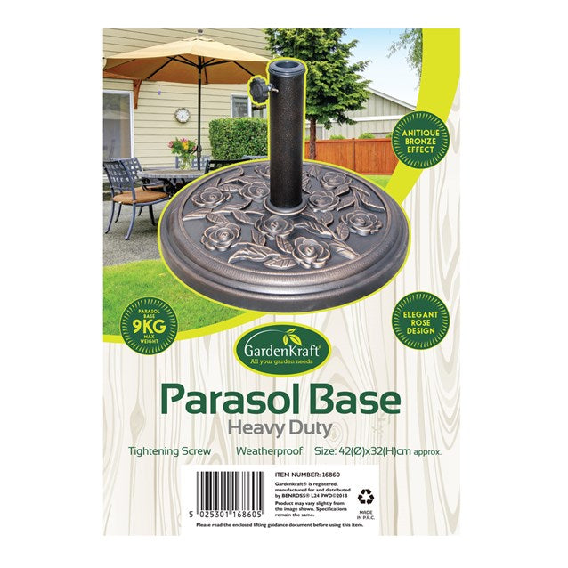 Rose Resin Parasol Base - 9KG