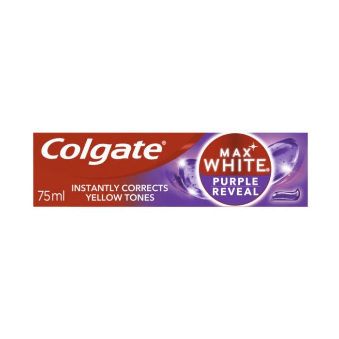 COLGATE TOOTHPASTE MAX WHITE PURPLE 75ml