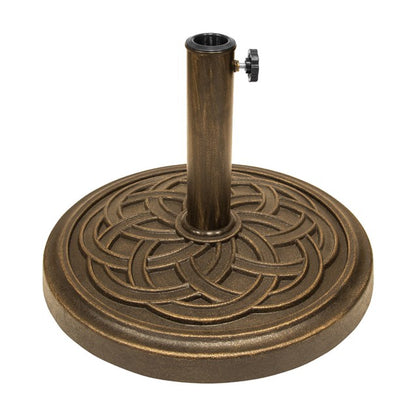 Pied de parasol en résine motif celte - 12 kg