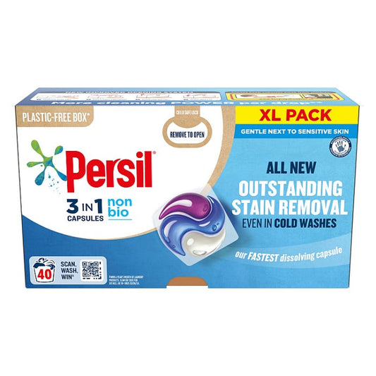 Capsules de lessive Persil 3 en 1 sans parfum 40 lavages