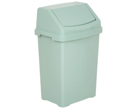 Casa 50Ltr Swing Bin Silver Sage