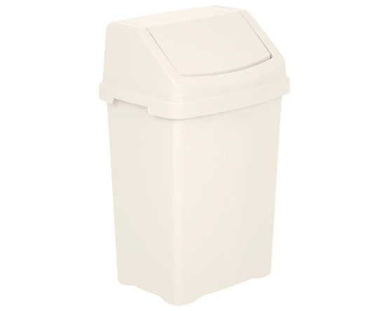 Casa 50Ltr Swing Bin Soft Cream