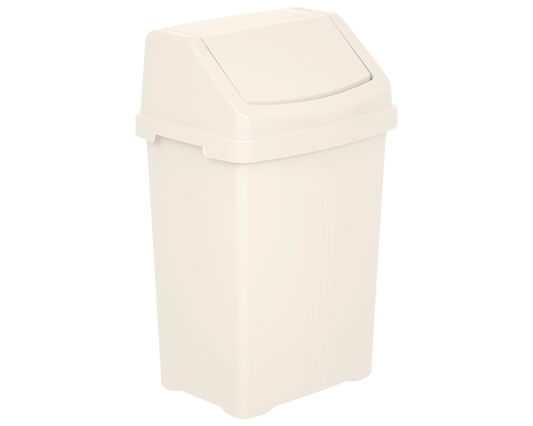 Casa 50Ltr Swing Bin Soft Cream