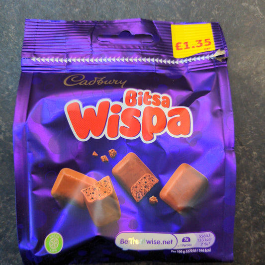 Cadburys Wispa Bitsa bag