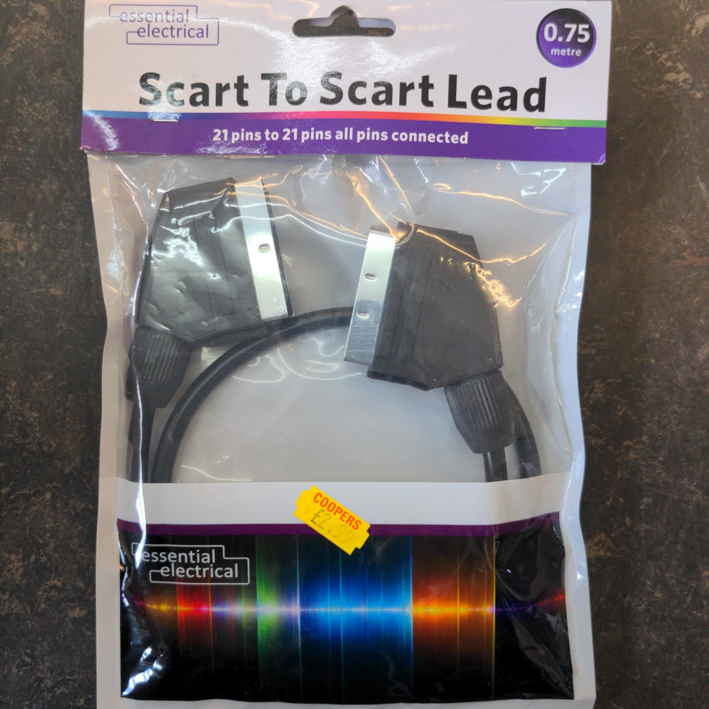 Scart to Scart lead 0.75m