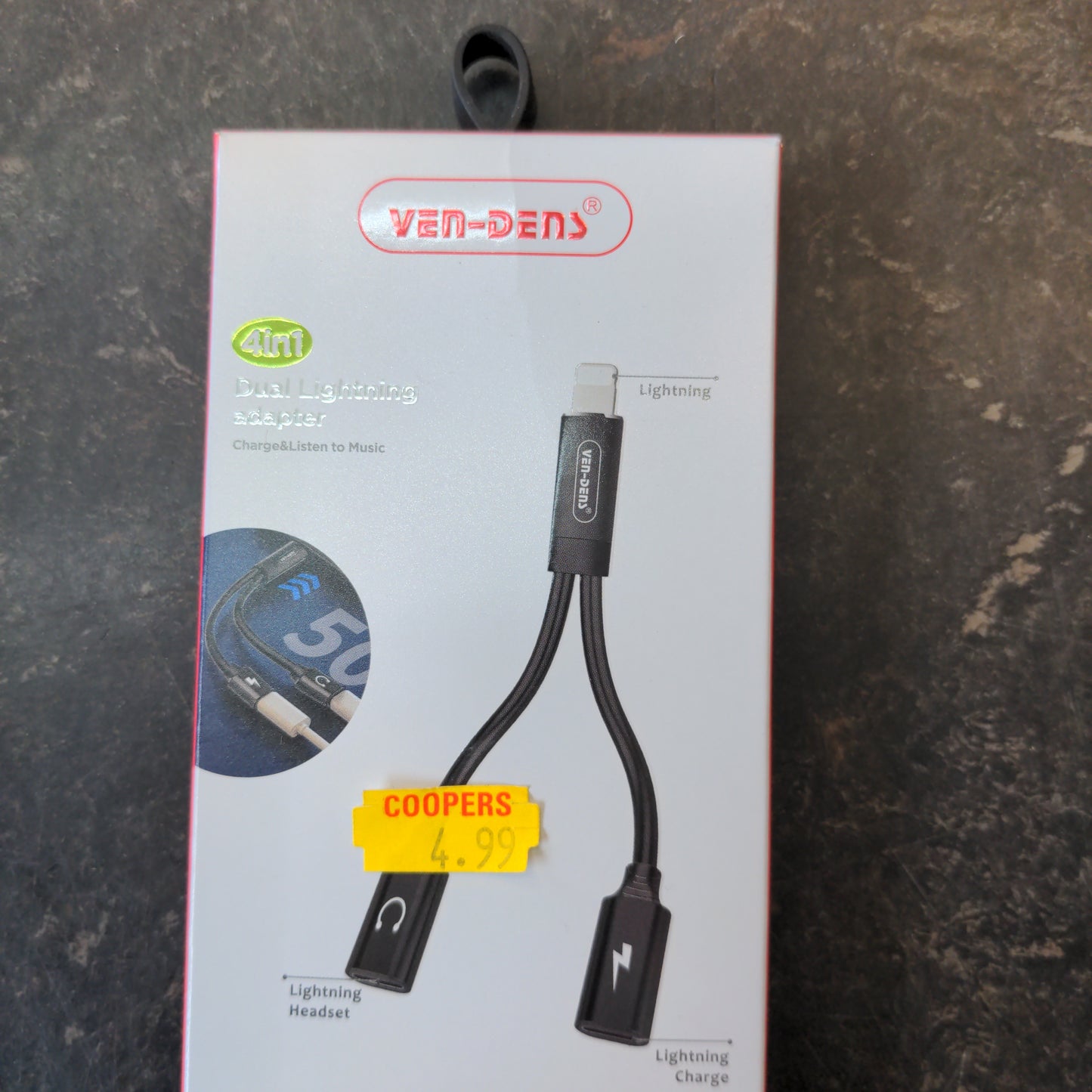 Double adaptateur Lightning pour iPhone, Jack et Lightning