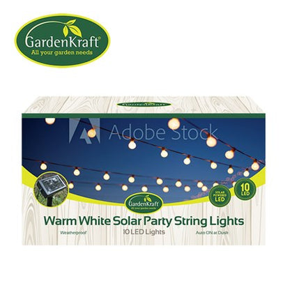 10 LED Solar Party String Light