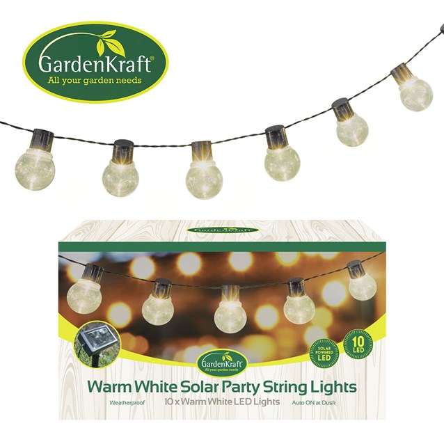 10 LED Solar Party String Light