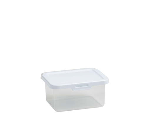 Food Locker 500ml Rectangular Clear/White 1.02