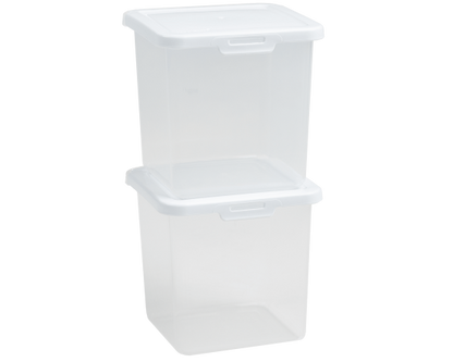 2.03 Food Locker 1.2L Square Clear/White