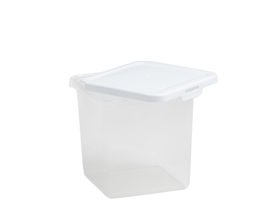 2.03 Food Locker 1.2L Square Clear/White