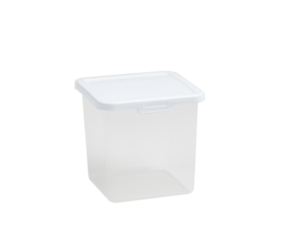 2.03 Food Locker 1.2L Square Clear/White