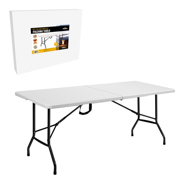 6Ft Blow Mould Folding Table - 180x70x72cm