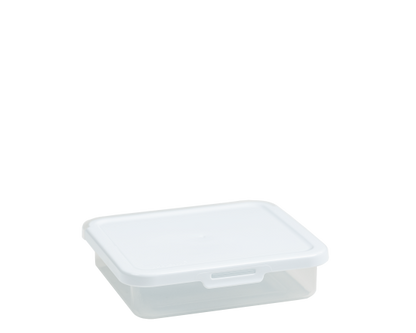 Food Locker 750ml Square Clear/White 3.01