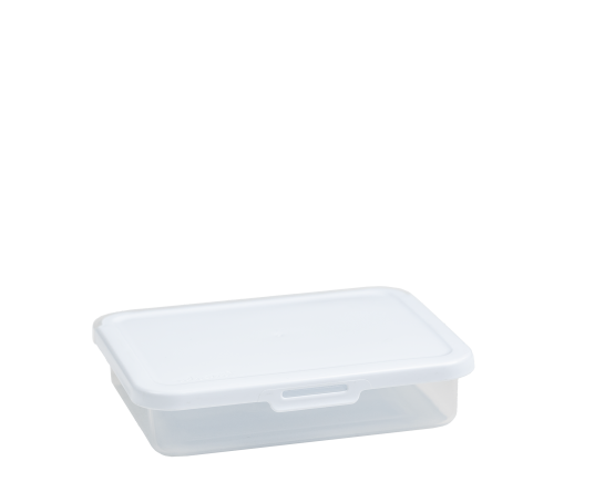 Food Locker 800ml Rectangular Clear/White 4.01