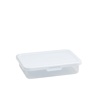 Food Locker 800ml Rectangular Clear/White 4.01