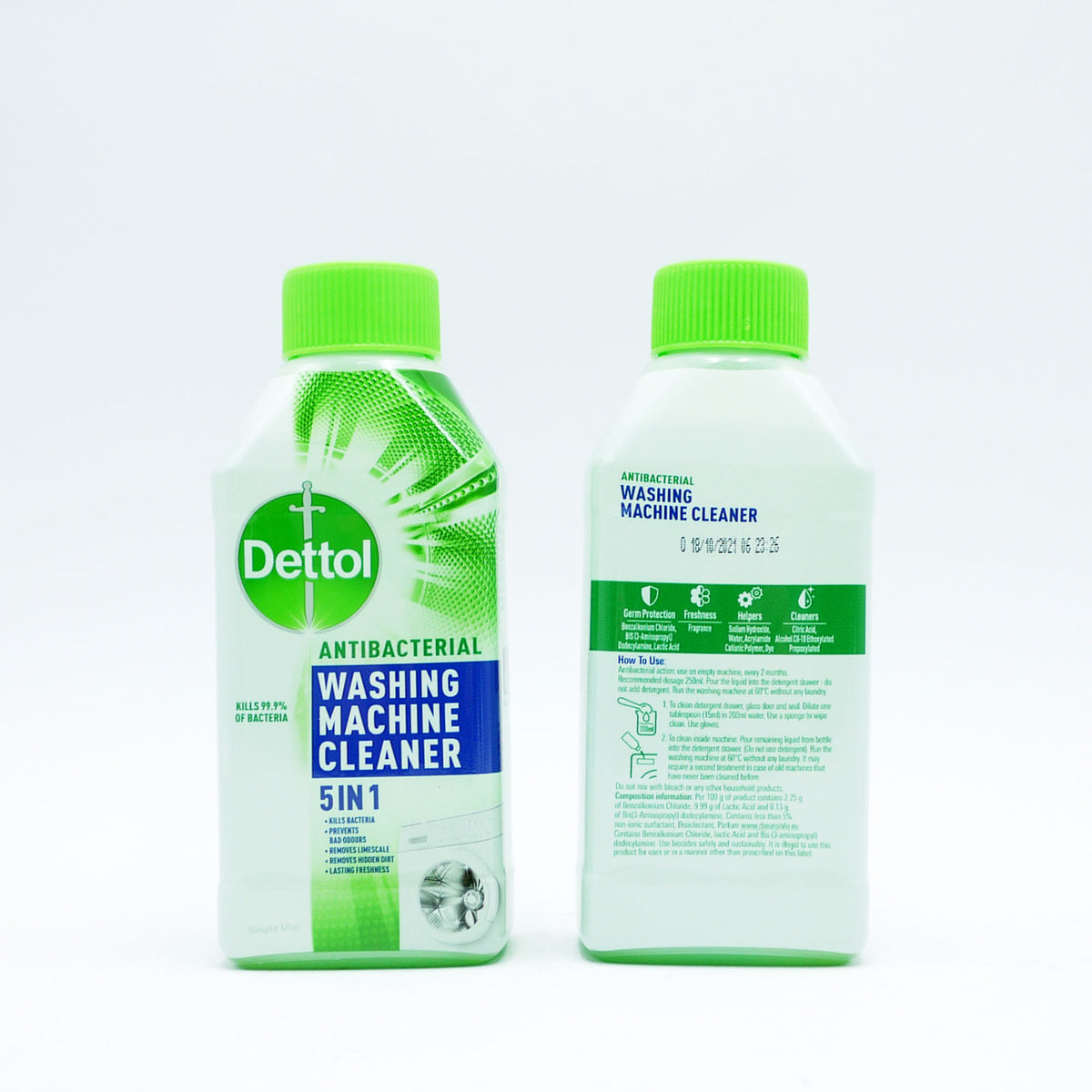 DETTOL WASHING MACHINE CLEANER 250ml — coopersofbarnett