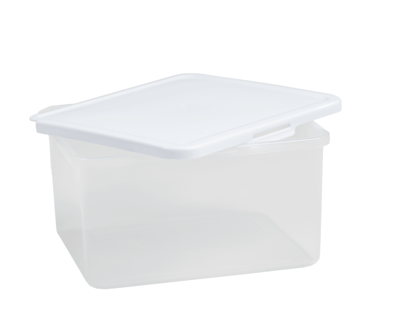 Food Locker 4.1L Rectangular Clear/White 7.03