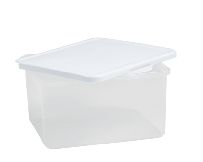 Food Locker 4.1L Rectangular Clear/White 7.03