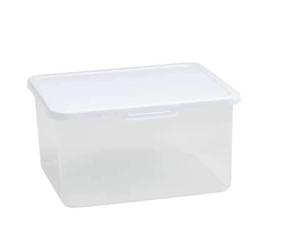 Food Locker 4.1L Rectangular Clear/White 7.03