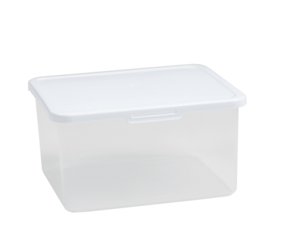 Food Locker 4.1L Rectangular Clear/White 7.03