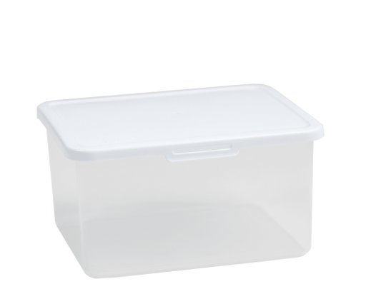 Food Locker 4.1L Rectangular Clear/White 7.03