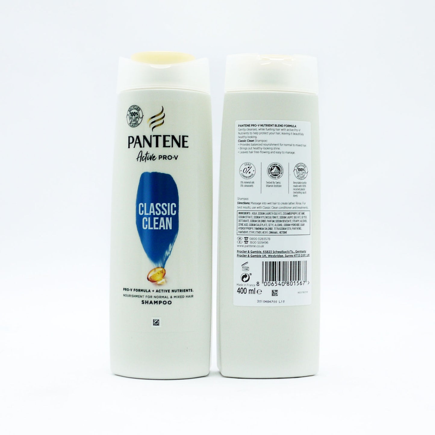 PANTENE SHAMPOO CLASSIC CLEAN 400ml