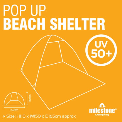 Pop Up Beach Shelter - UV50+ Protection