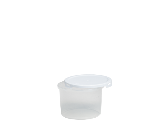 Food Locker 1.2L Round Clear/White 10.02