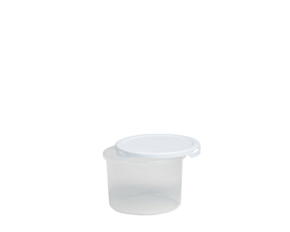 Food Locker 1.2L Round Clear/White 10.02