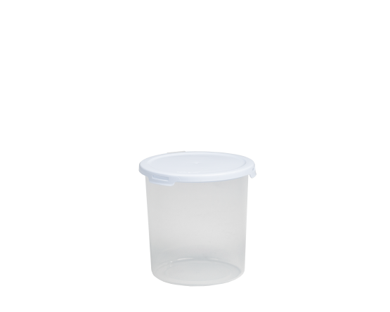 Food Locker 1.8L Round Clear/White 10.03