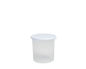 Food Locker 1.8L Round Clear/White 10.03