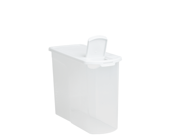 Food Locker 5Ltr Cereal Dispenser Clear/White 12.02