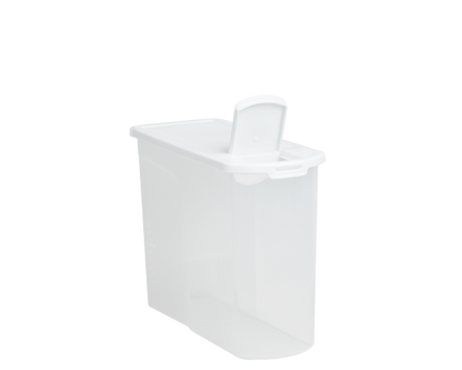 Food Locker 5Ltr Cereal Dispenser Clear/White 12.02