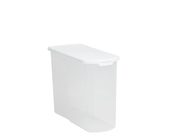 Food Locker 5Ltr Cereal Dispenser Clear/White 12.02