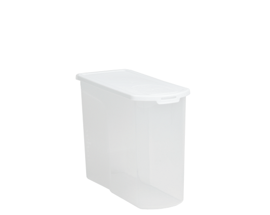 Food Locker 5Ltr Cereal Dispenser Clear/White 12.02