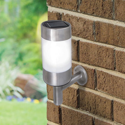 S/S LED Solar Wall Light