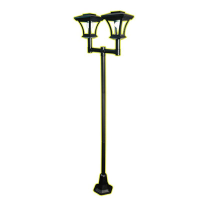 Twin Head Decorative Solar Lamp Post