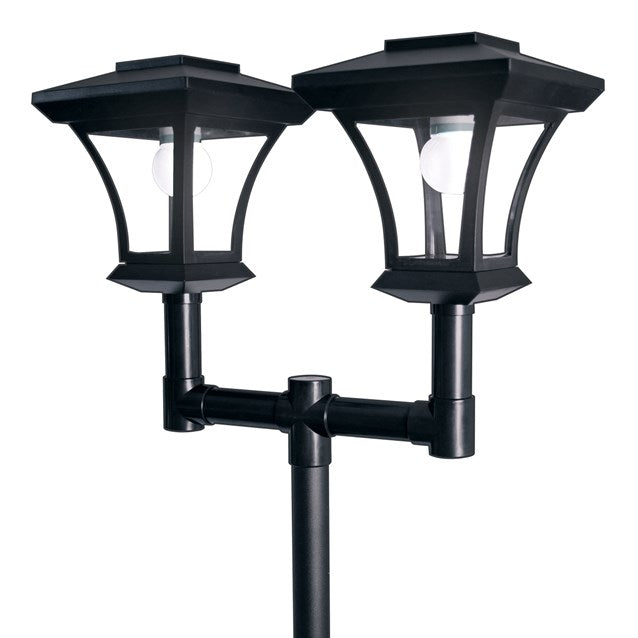 Twin Head Decorative Solar Lamp Post