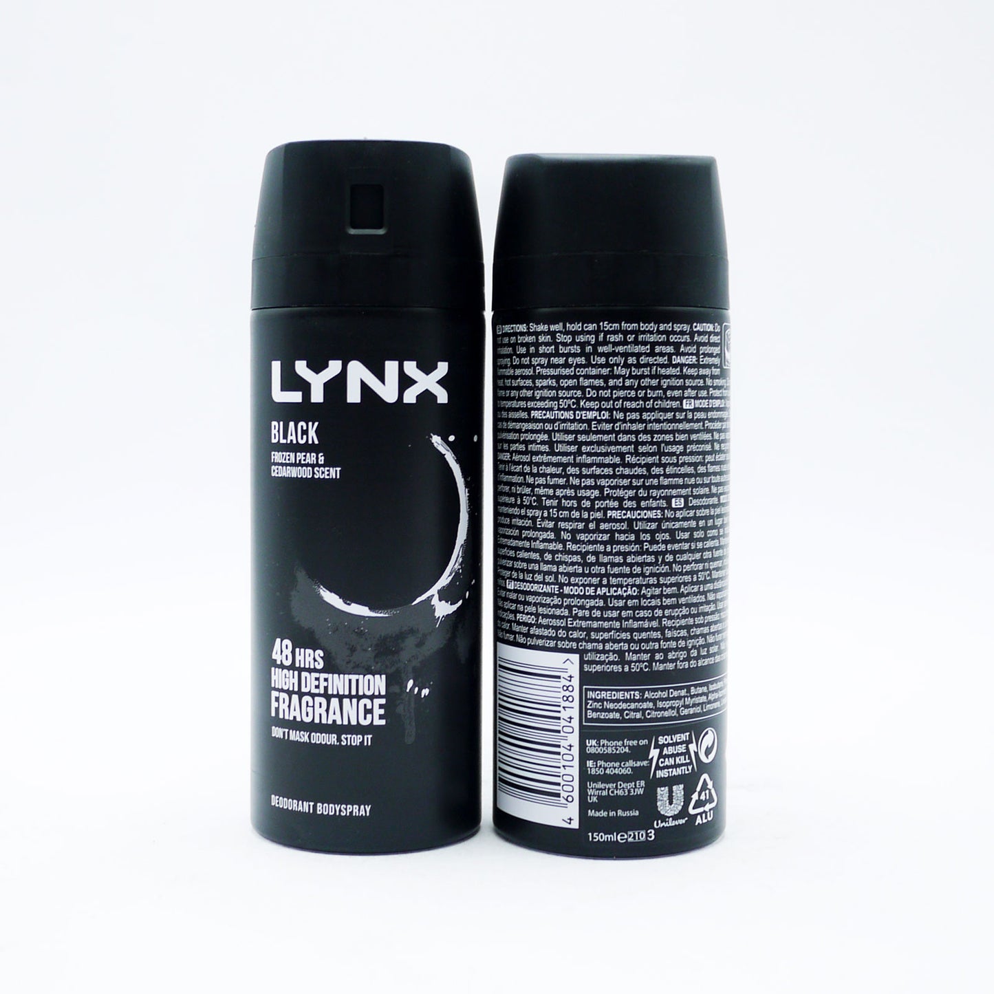 LYNX BODY SPRAY BLACK 150ml